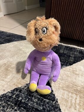 Kohl's Plush Dog Character Toy - Purple with Tan Fur and Yellow Accents